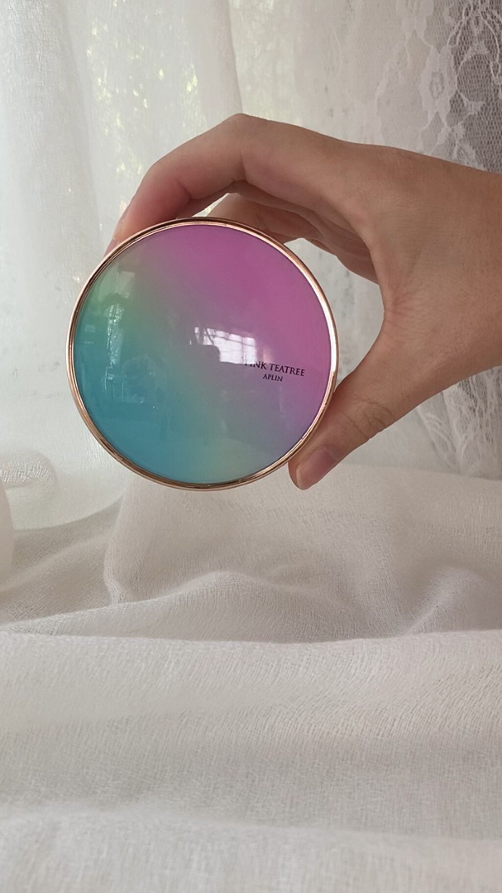 ピンクティーツリーカバークッション/APLIN/クッションファンデーションを使ったクチコミ（1枚目）