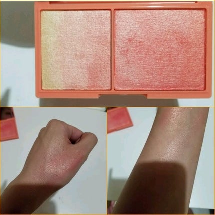 ミニチョコレート ハイライター/MAKEUP REVOLUTION/パウダーハイライトを使ったクチコミ(2枚目)