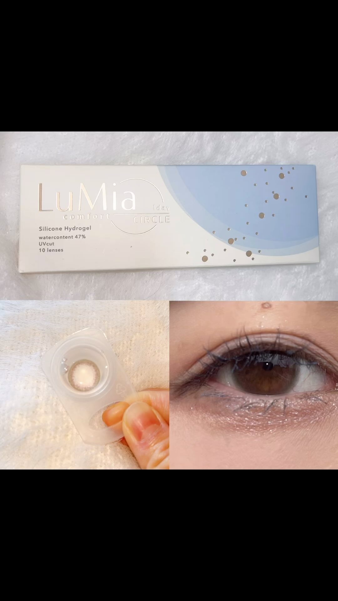 元祖"バレずに盛れるカラコンとして人気のLuMia(ルミア)シリーズのコットンオリーブ🫒

內側はピンクベージュ、外側がダークオリーブでグラデーションみたいになって綺麗に盛れる！ブラウンっぽい色味だから瞳に馴染みやすくて自然な垢抜けアイに