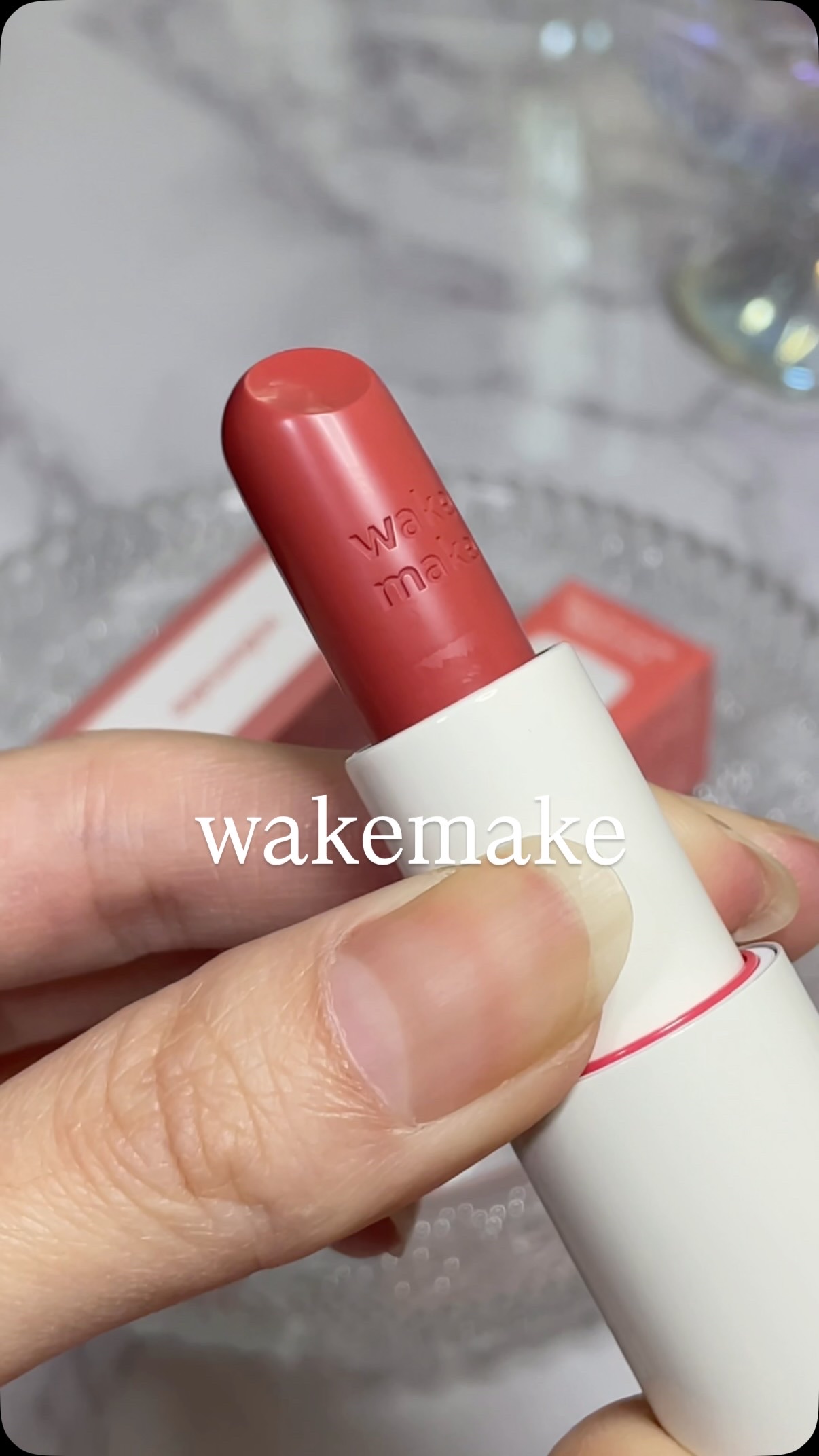 ヘルシーグロウバームスティック/wakemake/口紅を使ったクチコミ（1枚目）