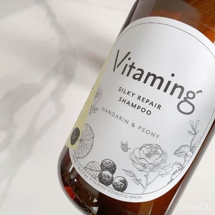 シルキーリペアシャンプー/トリートメント(マンダリン＆ピオニーの香り)/Vitaming/市販シャンプーを使ったクチコミ（3枚目）