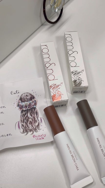 ハンオールブロウカラ/rom&nd/眉マスカラの人気ショート動画