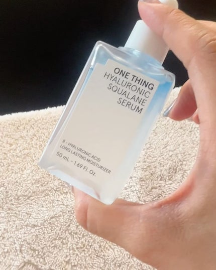 ヒアルロニックスクワランセラム/ONE THING/美容液を使ったクチコミ(3枚目)