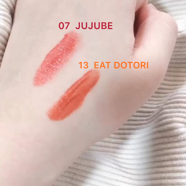 ジューシーラスティングティント/rom&nd/リップティントを使ったクチコミ(3枚目)