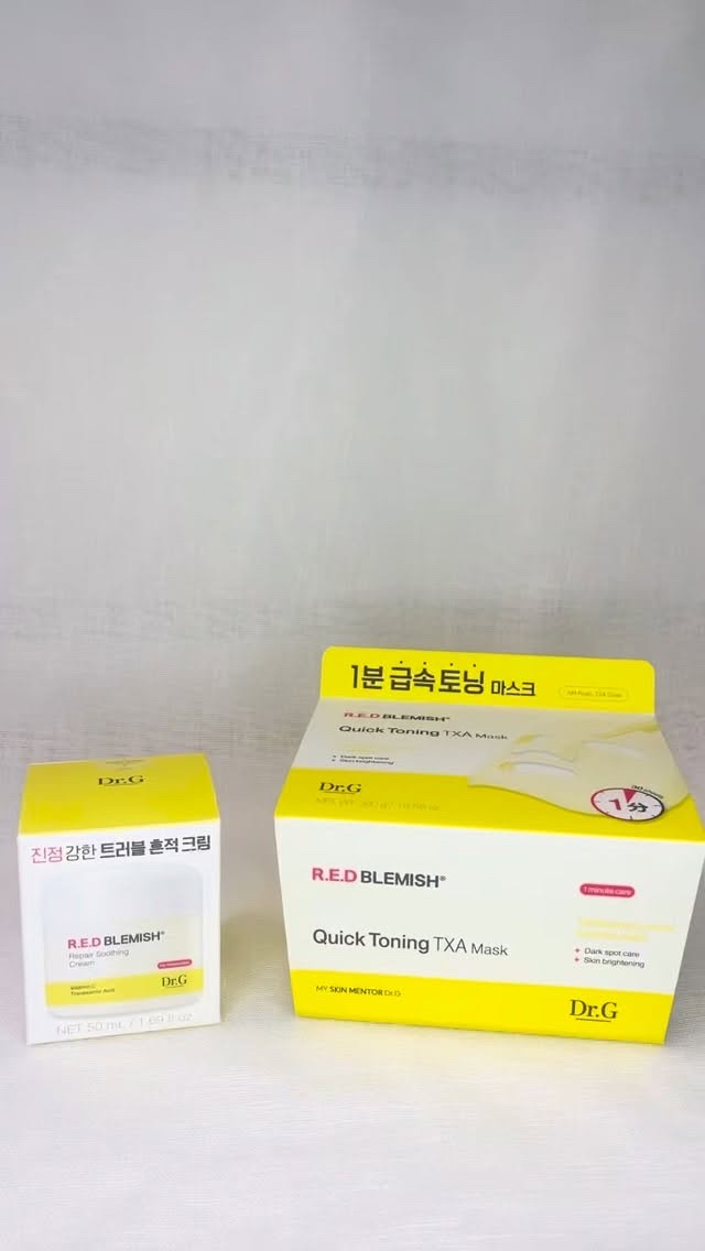 レッドブレミッシュ クイックトーニングTXAマスク/Dr.G/シートマスク・パックの人気ショート動画