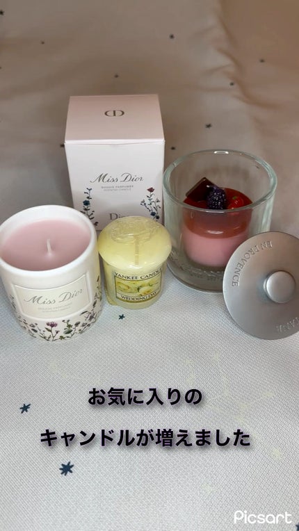 ヤンキーキャンドル WEDDING DAYのクチコミ「Dior ミス ディオール キャンドル
ヤンキーキャンドル WEDDING DAY
お気に入.....」(1枚目)