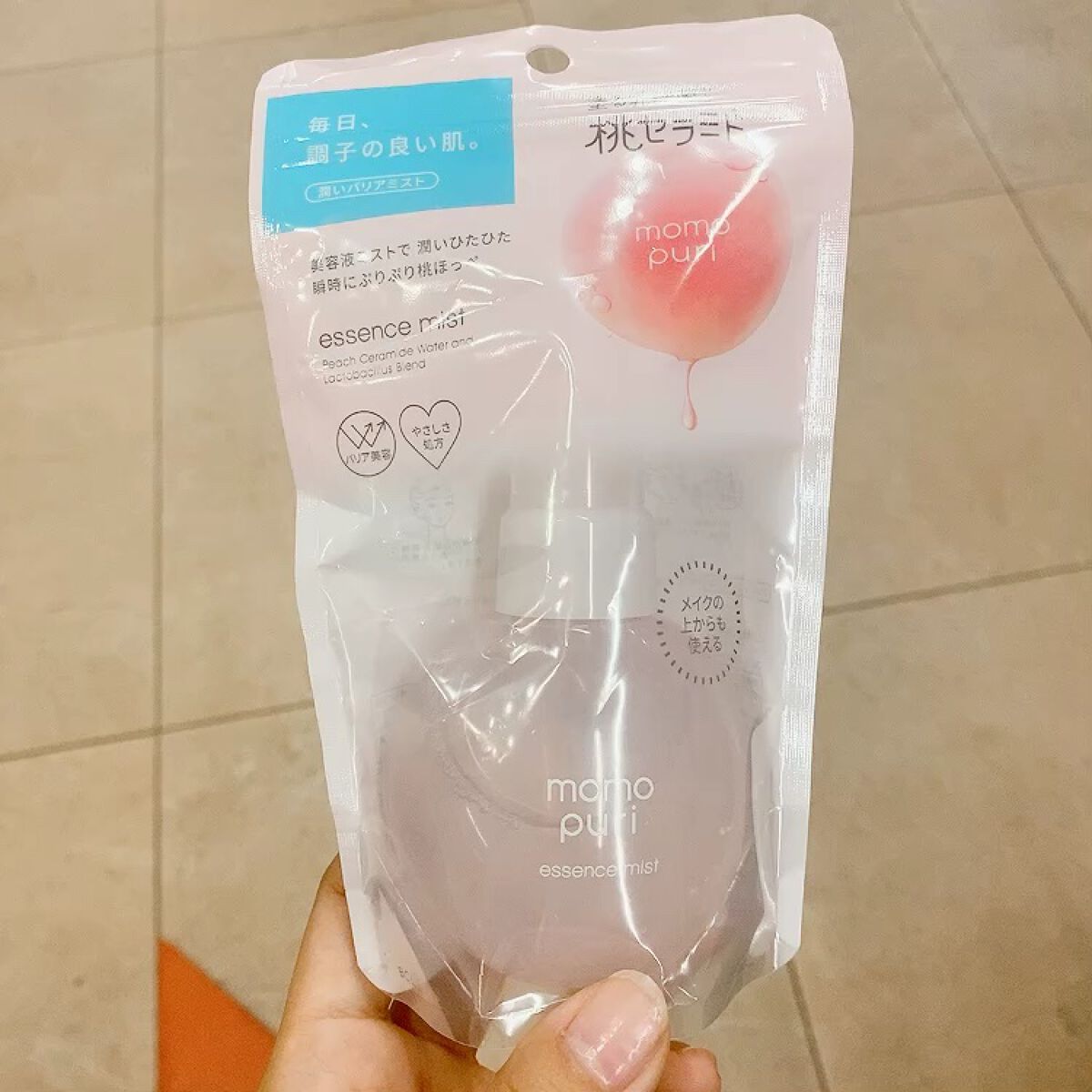 ぷりっと桃肌ミスト/ももぷり/美容液を使ったクチコミ（1枚目）