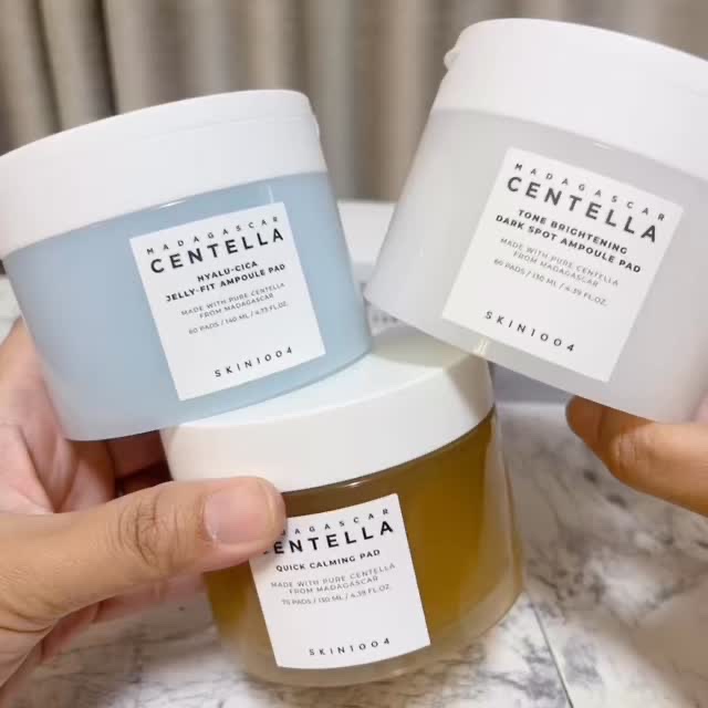 ヒアルーシカジェリーフィットアンプルパッド/SKIN1004/トナーパッドの動画クチコミ3つ目