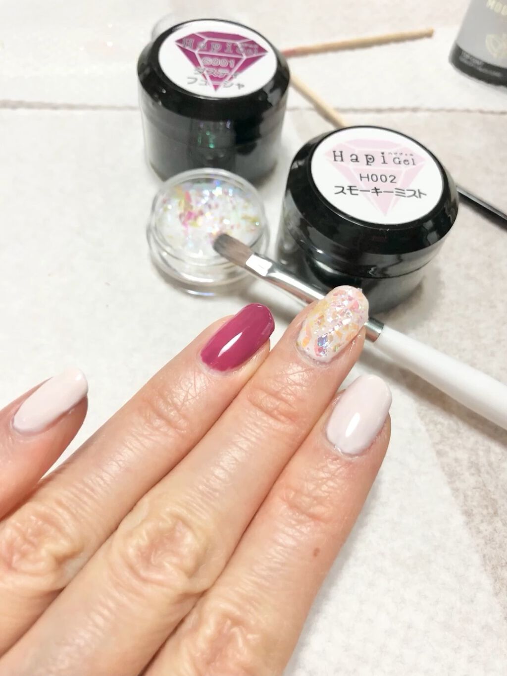 ネイルブラシ オーバル/DAISO/ネイル用品の動画クチコミ1つ目