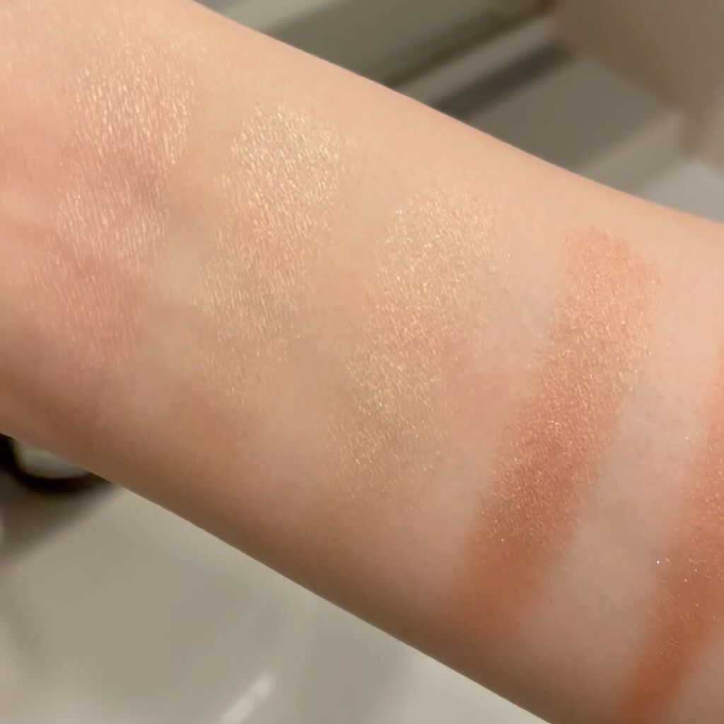 グローフリーダムパレットライジング/THREE/クリームハイライトを使ったクチコミ（3枚目）