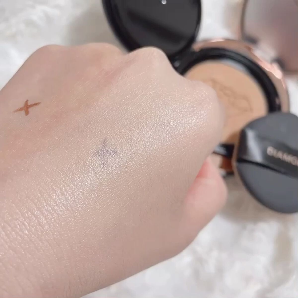 ダイヤモンド クッション/4YE/クッションファンデーションの動画クチコミ4つ目