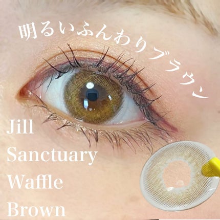 JILL Sanctuary waffle/グラムレンズ/カラーコンタクトレンズを使ったクチコミ(1枚目)