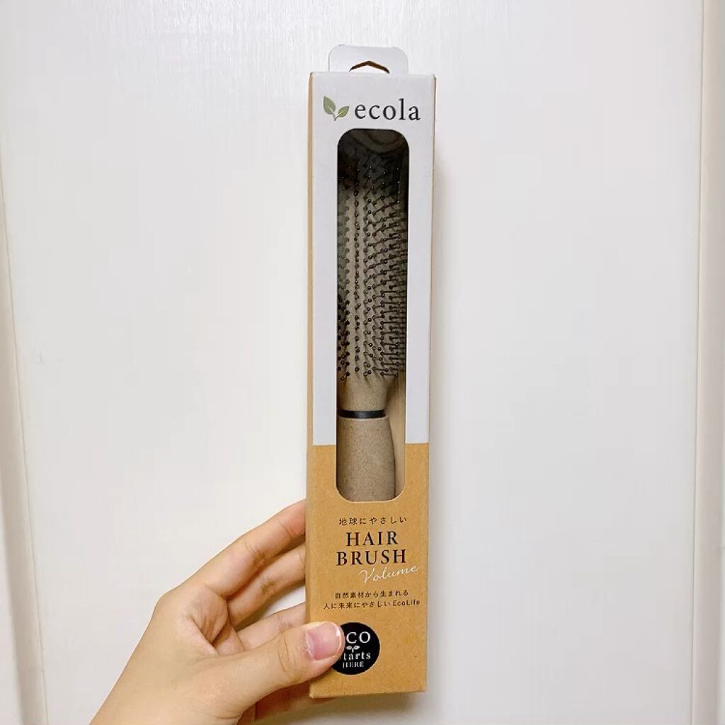 ボリュームアップブラシ/ecola/ヘアブラシの動画クチコミ1つ目