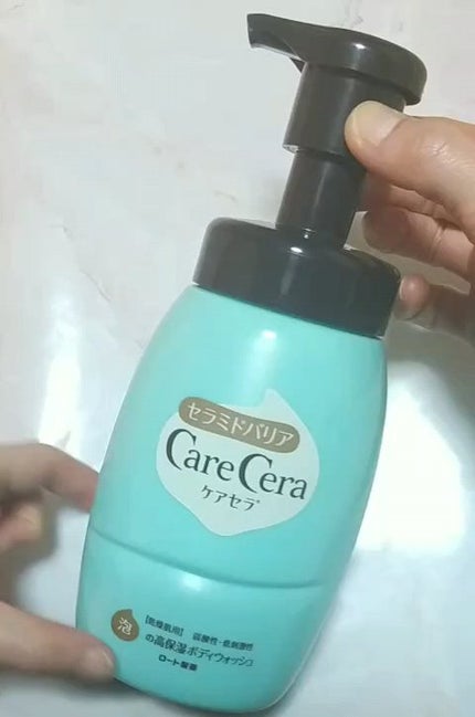 泡の高保湿ボディウォッシュ/ケアセラ/ボディソープの人気ショート動画