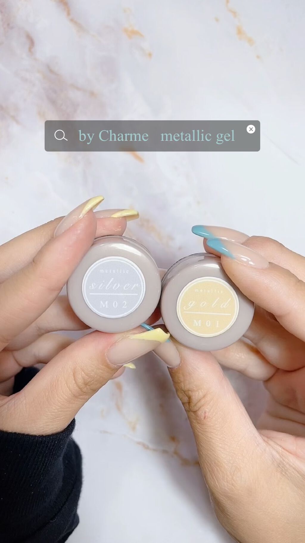 #メタリックネイルのネイルデザイン