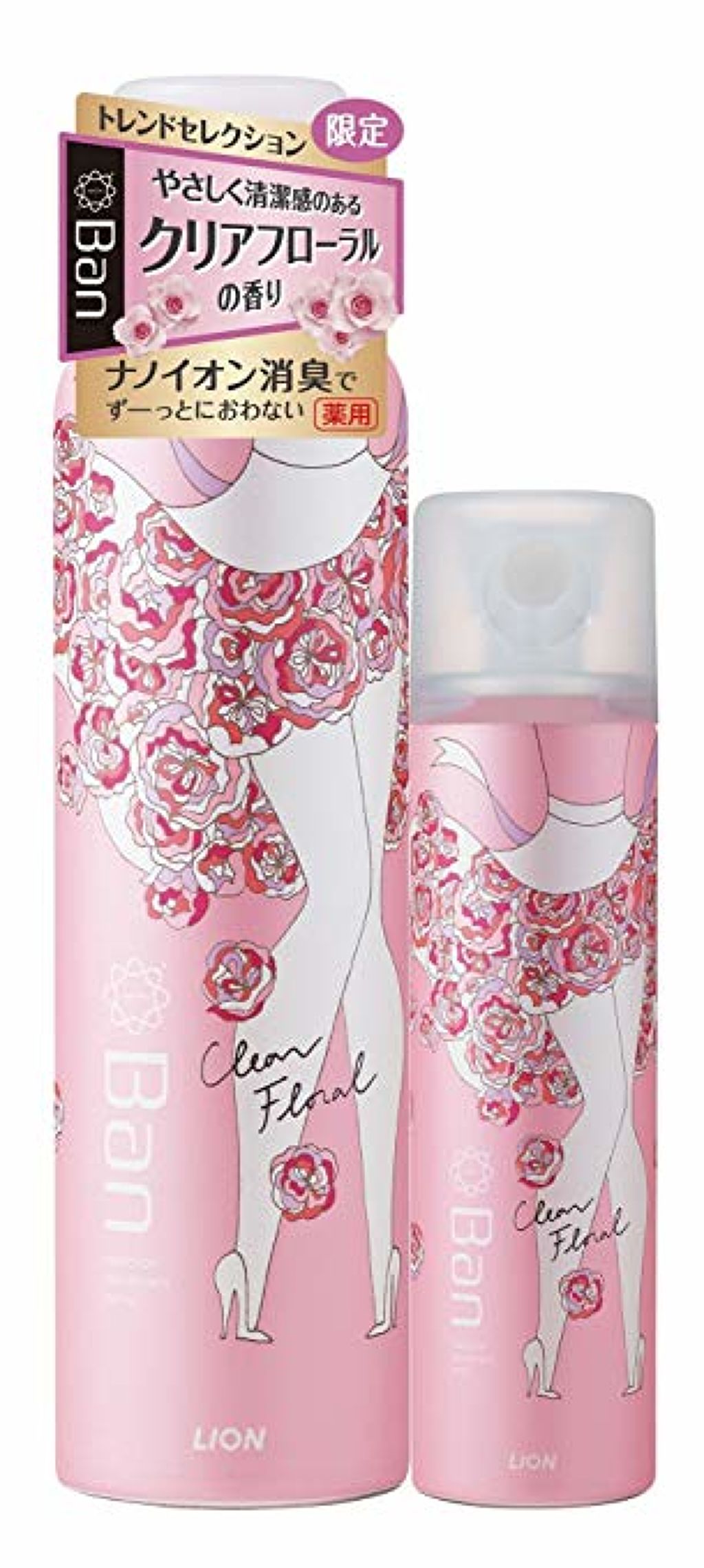 Ban デオドラントパウダースプレー クリアフローラルの香り