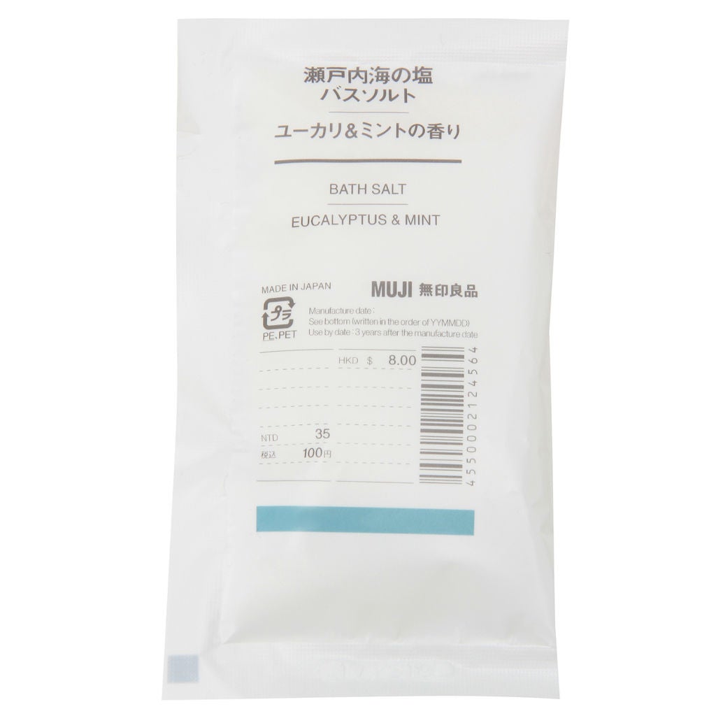 瀬戸内海の塩バスソルト・ユーカリ&ミントの香り(分包) 無印良品