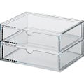 無印良品重なるアクリルケース2段引出