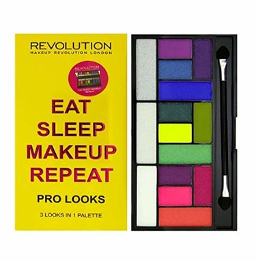 Pro Looks Eye Shadow Palette - Eat Sleep Makeup Repeat  MAKEUP REVOLUTION