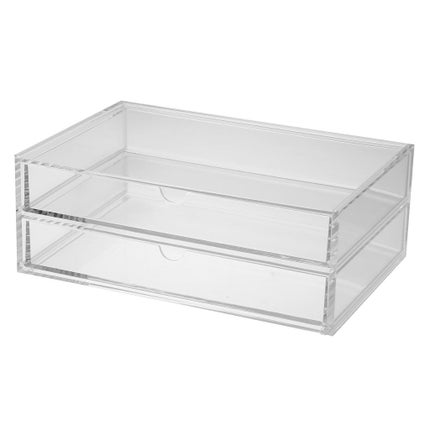 無印良品 重なるアクリルケース2段引出・大