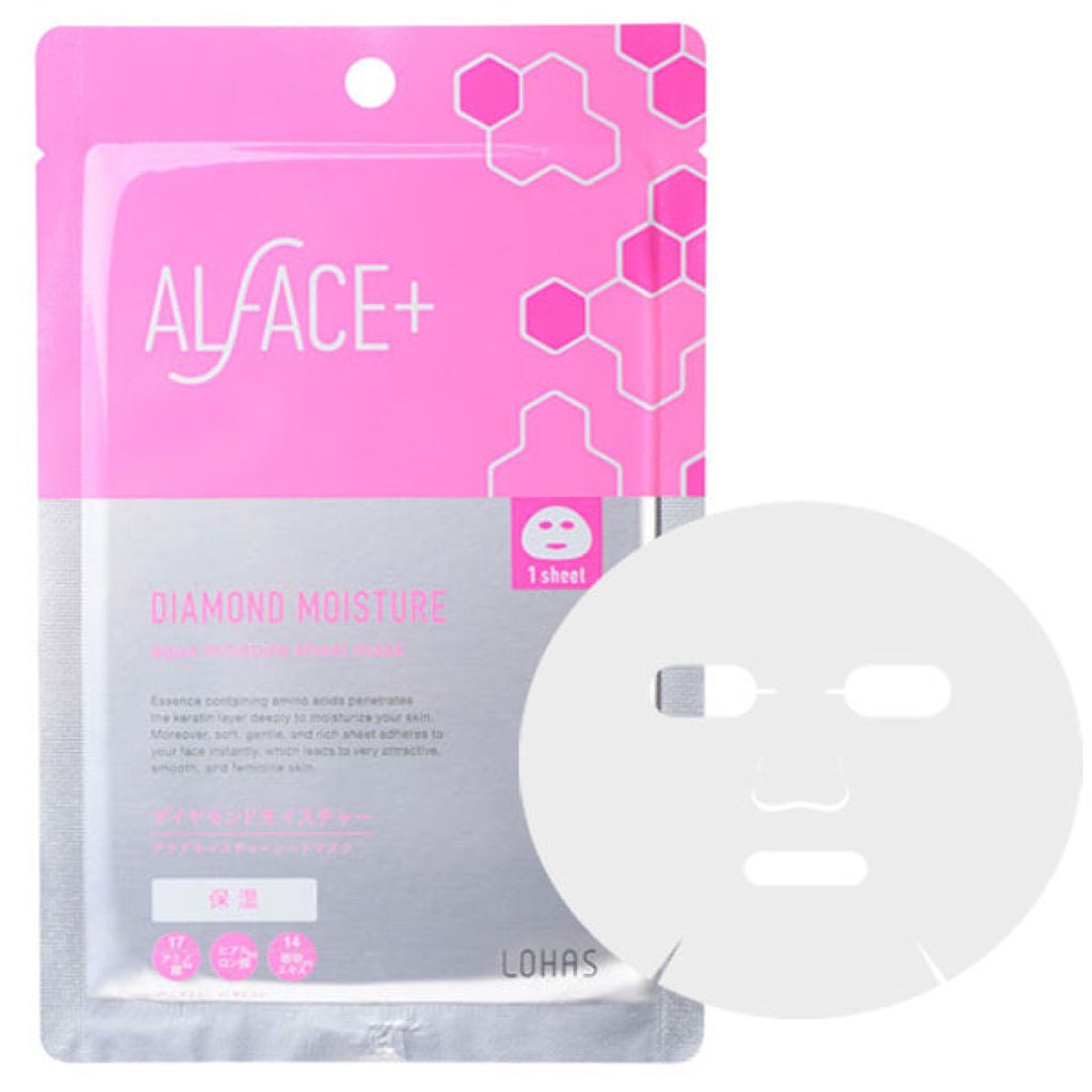 ダイヤモンドモイスチャー アクアモイスチャー シートマスク ALFACE+