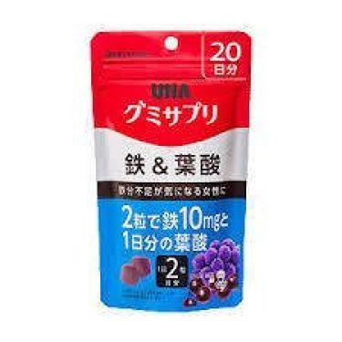 グミサプリ 鉄&葉酸 20日分 UHA味覚糖