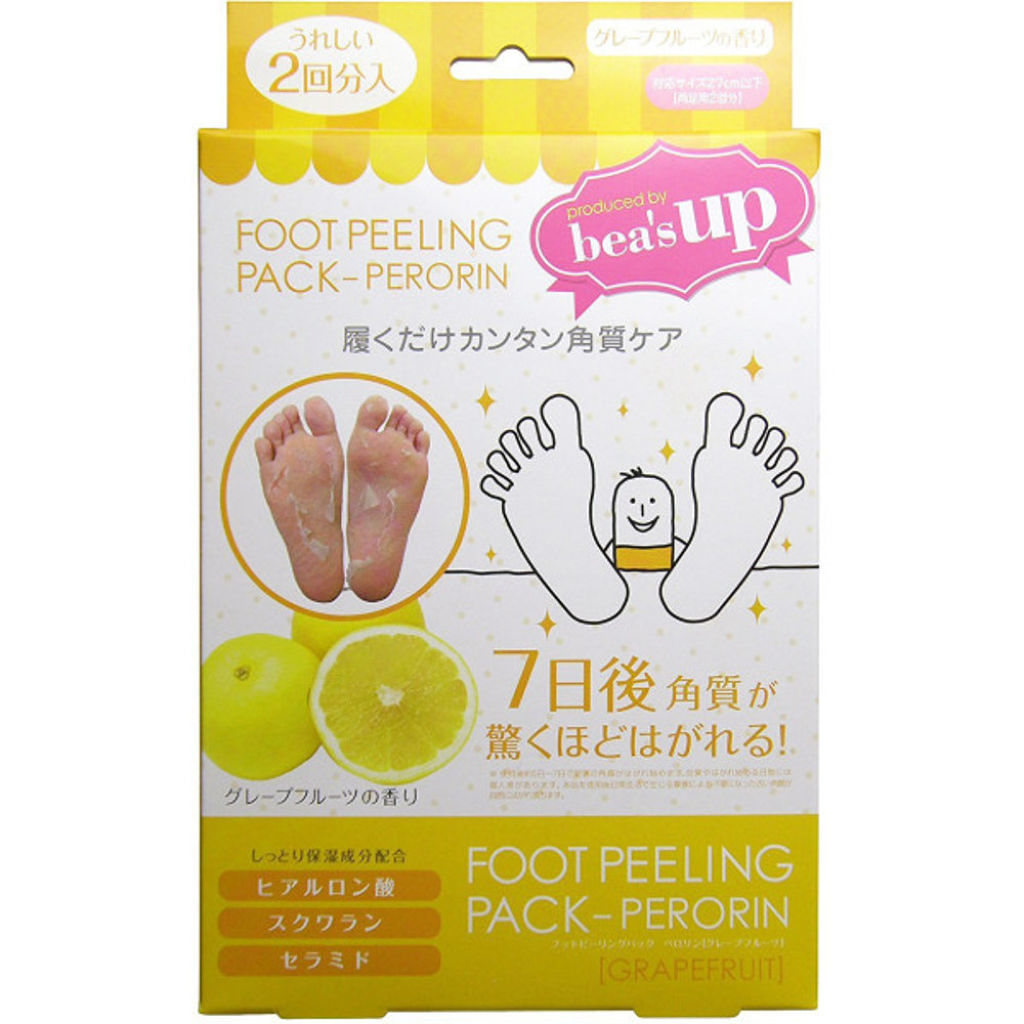 素数 bea&#39;s up フットピーリングパック ペロリン グレープフルーツ