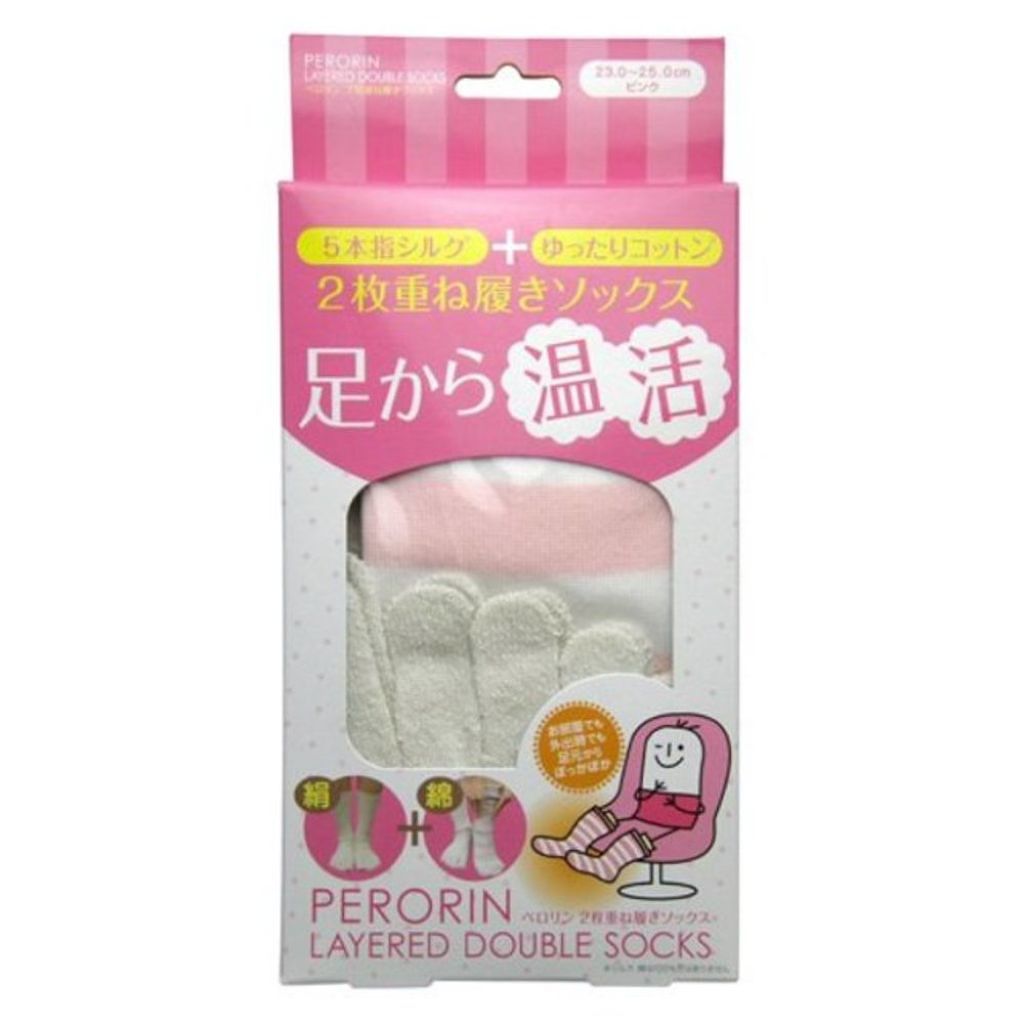 素数 ペロリン ２枚重ね履きソックス