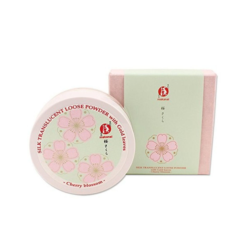 まかないこすめ ふんわりシルクの粉おしろい(金箔入り／桜)