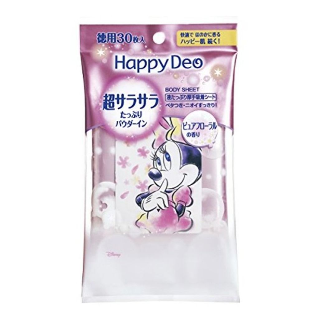 マンダム ハッピーデオ ボディシート 超サラサラ ピュアフローラル
