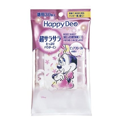 マンダム ハッピーデオ ボディシート 超サラサラ ピュアフローラル