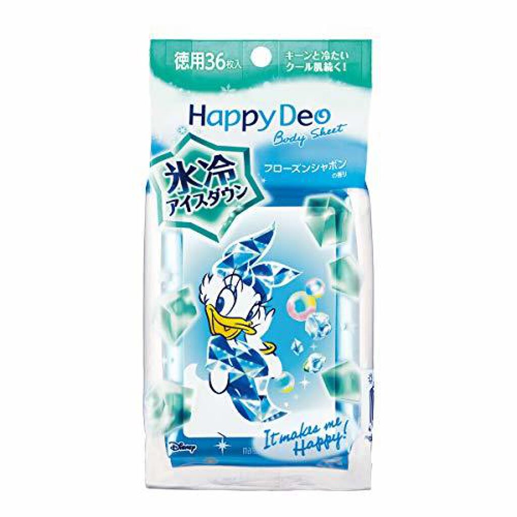 ハッピーデオ ボディシート アイスダウン フローズンシャボン マンダム
