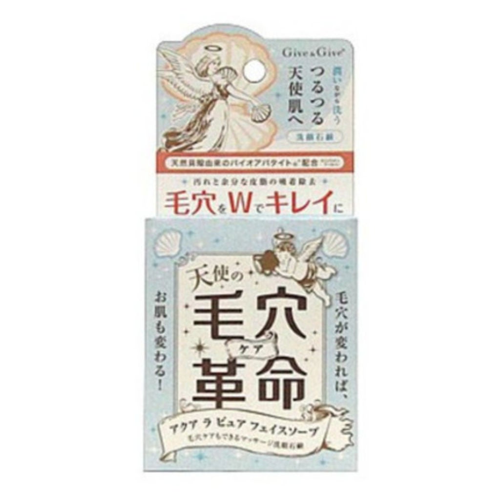 天使の毛穴革命アクア ラ ピュア フェイスソープ 山忠