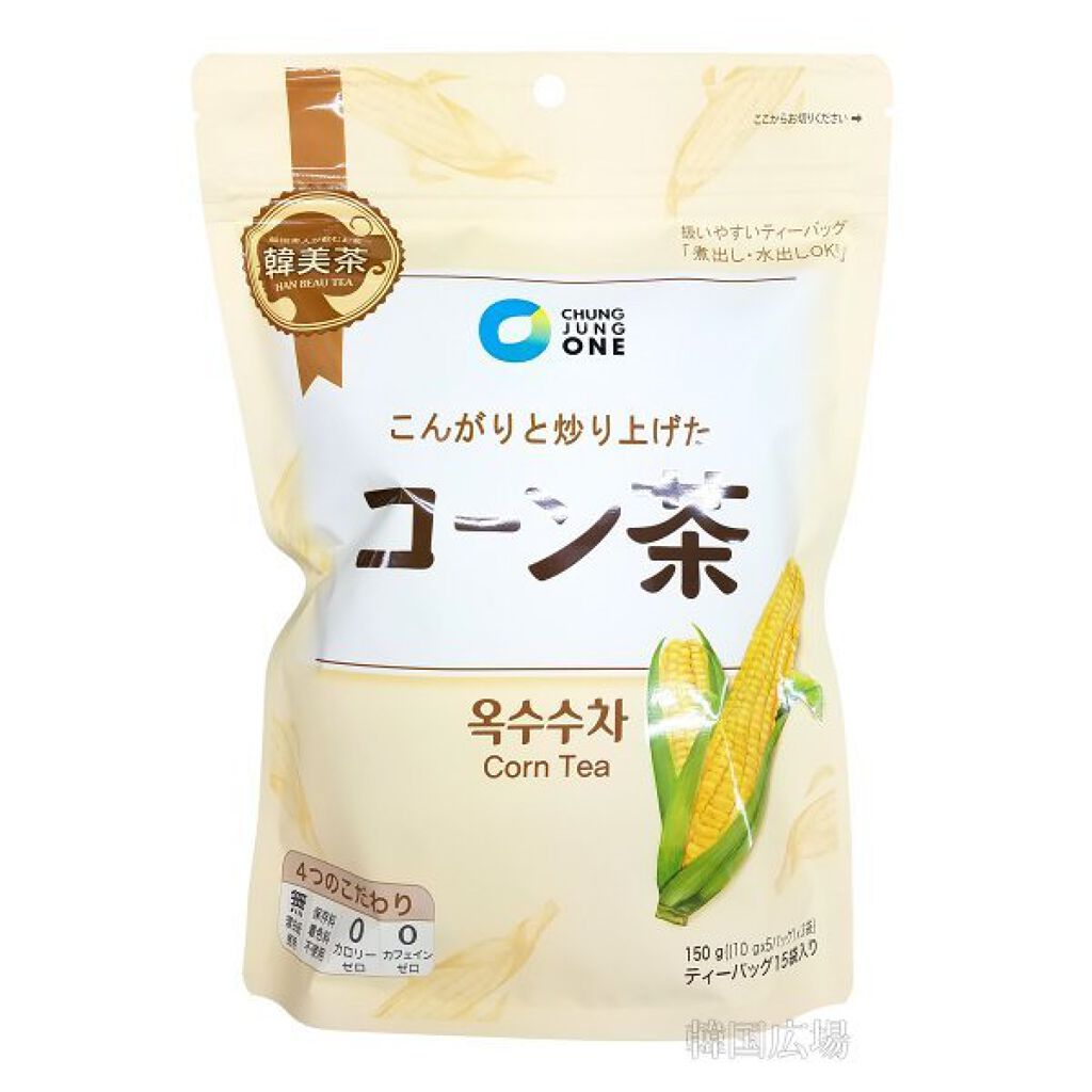 試してみた 韓美茶 コーン茶 チョンジョンウォン Lips