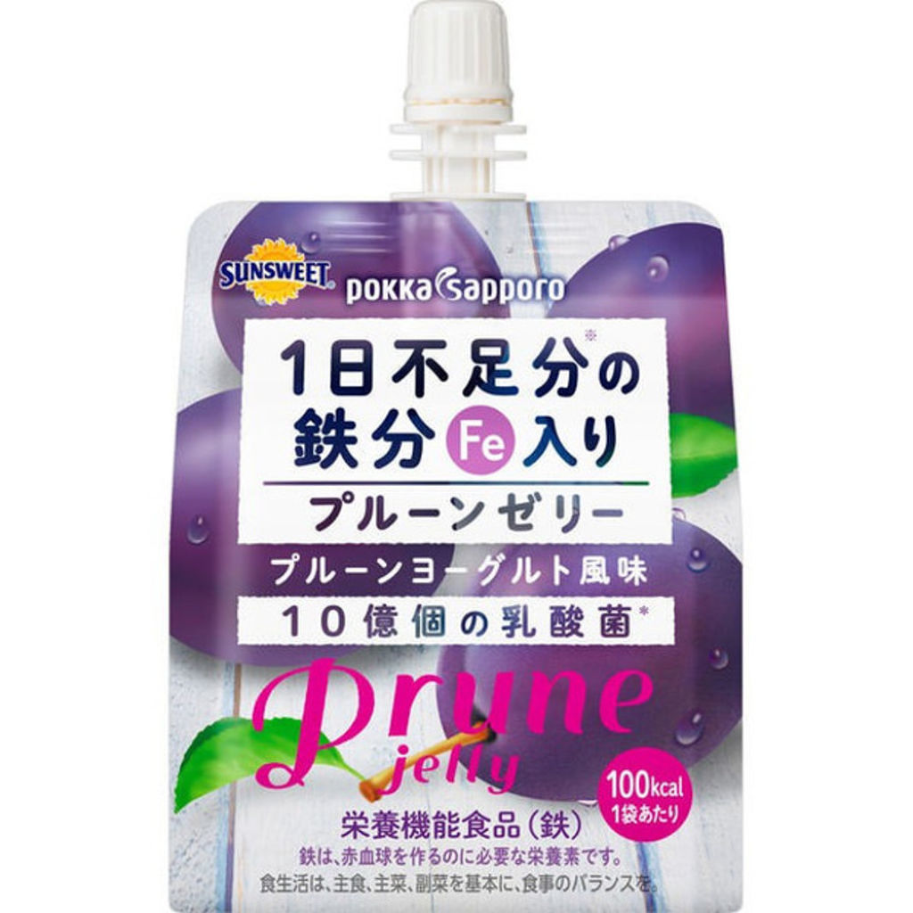 Pokka Sapporo (ポッカサッポロ) １日不足分の鉄分入りプルーンゼリー
