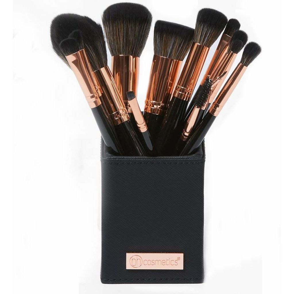 BH Signature Rose Gold 13 Piece Brush Set with Holder / bh cosmetics