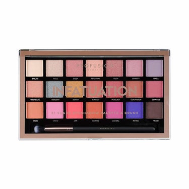 INFATUATION 21 SHADE EYESHADOW PALETTE ＆BRUSH PROFUSION COSMETICS