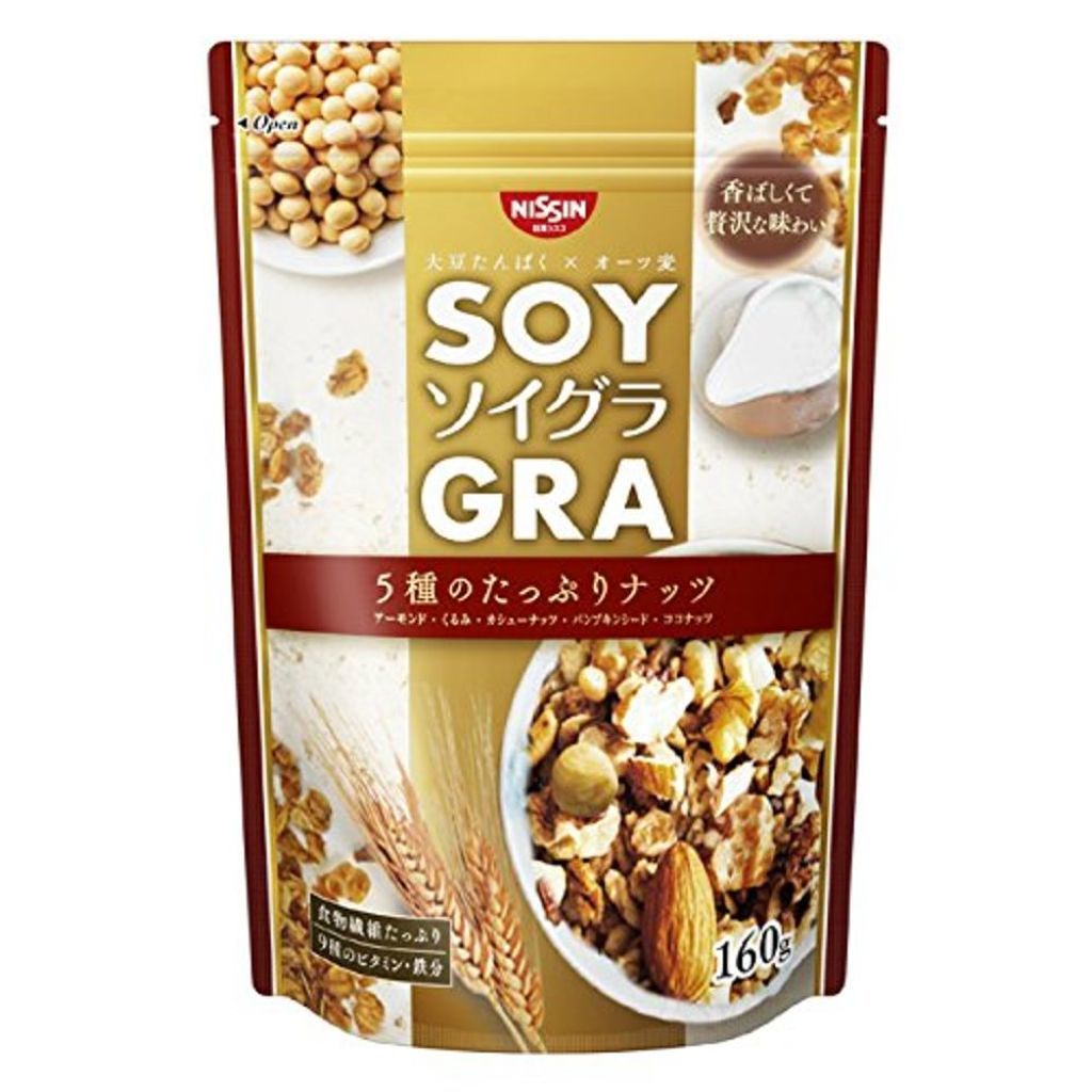 ソイグラ 5種のたっぷりナッツ 日清シスコ