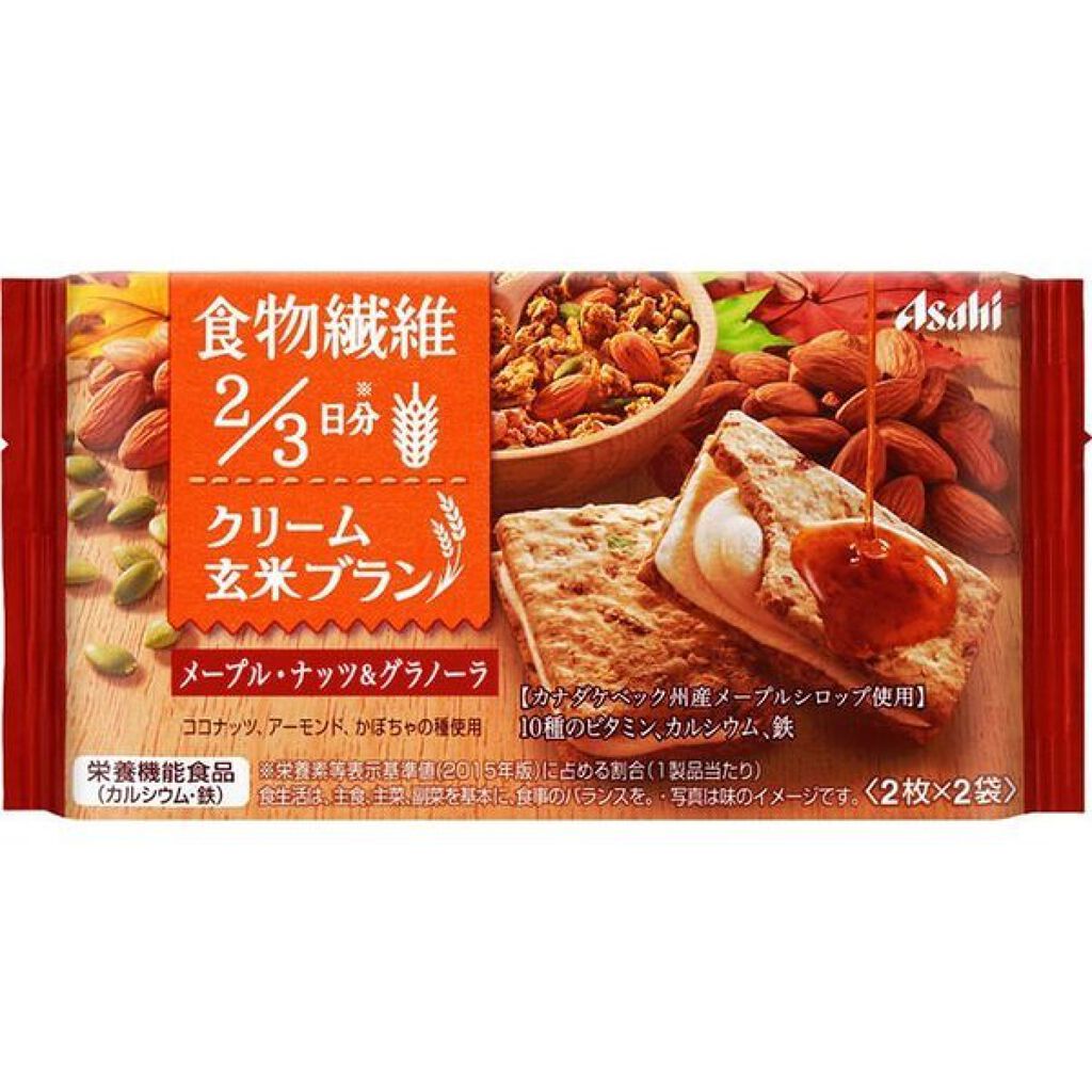 バランスアップ クリーム玄米ブラン 食物繊維シリーズ メープル・ナッツ＆グラノーラ / アサヒフードアンドヘルスケア