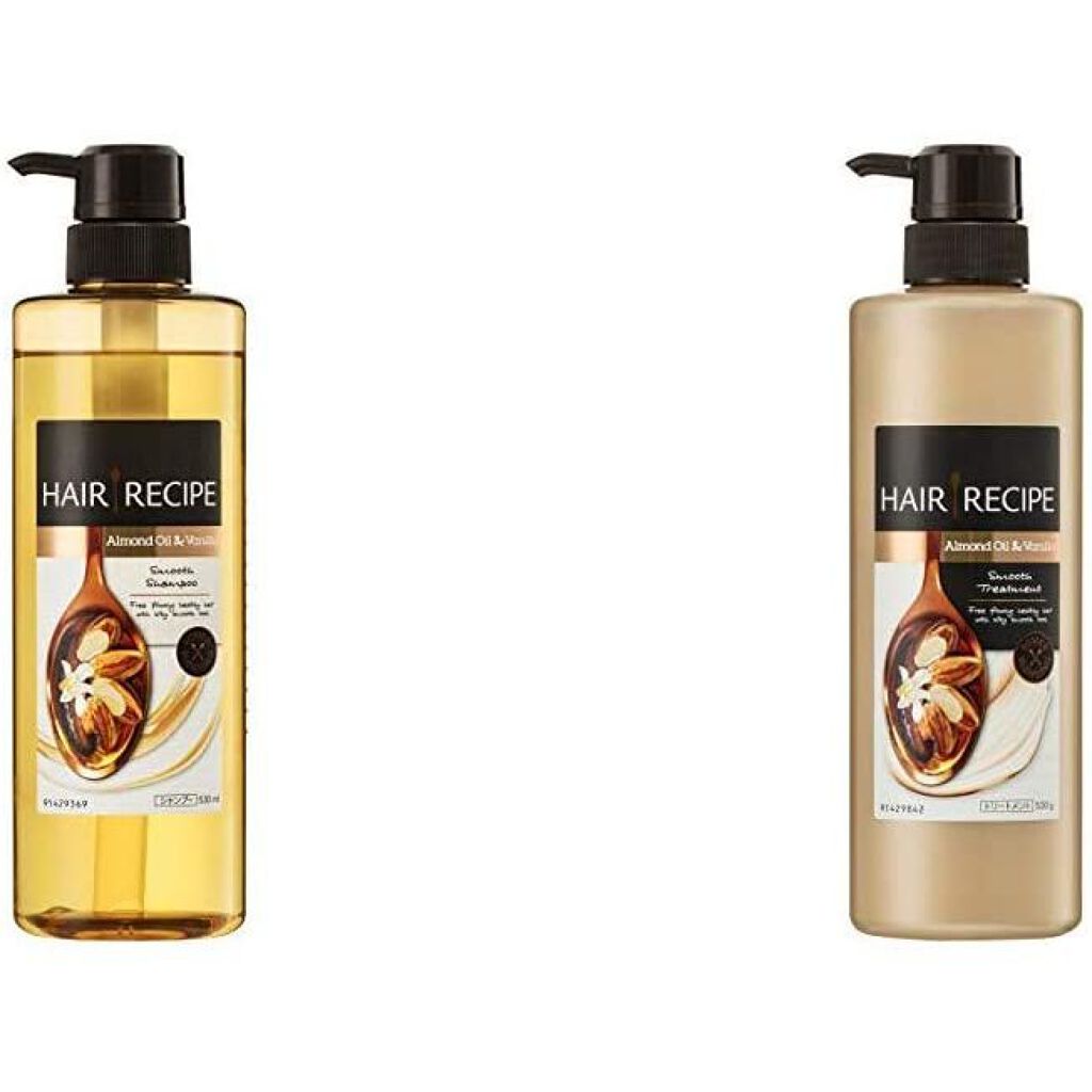 HAIR RECIPE アーモンドオイル&バニラ スムース レシピ シャンプー／トリートメント