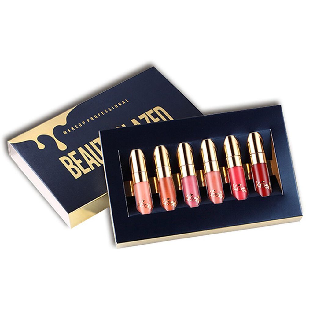 Beauty glazedMatte Liquid Lip Stick 6pcs/set