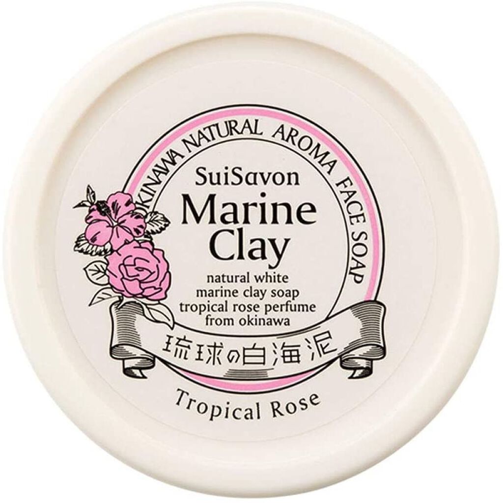 琉球のホワイトマリンクレイ洗顔石鹸 SuiSavon