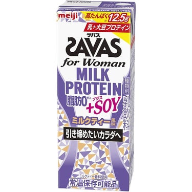for woman MILK PROTEIN 脂肪0 +SOY ザバス