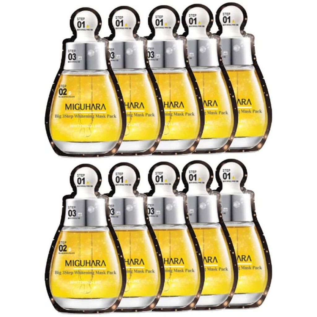 Big3 Step Whitening Mask Pack MIGUHARA