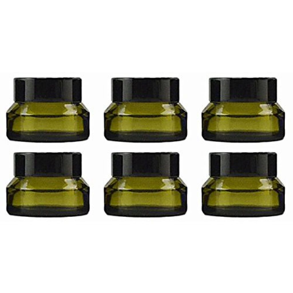 Rurumi ハンドクリーム 容器 遮光 ジャー (ライムグリーン)