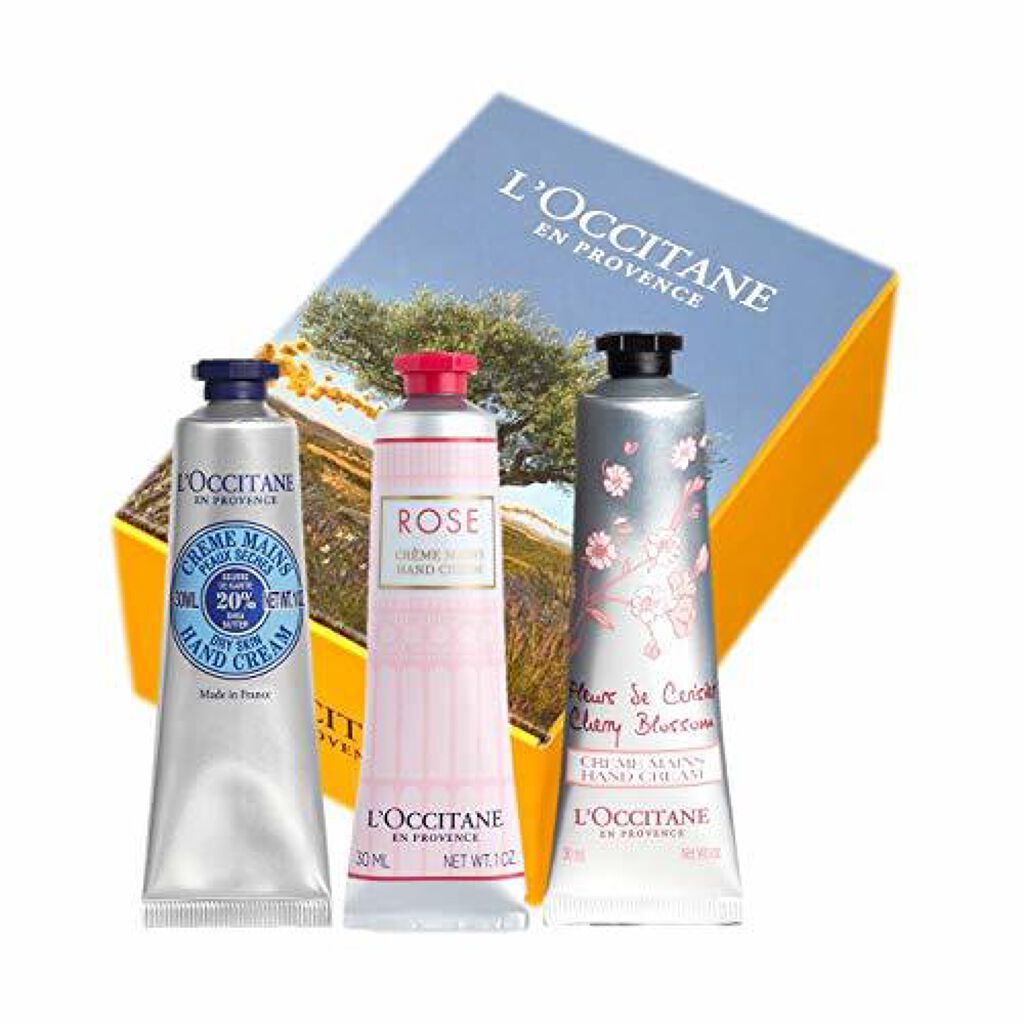 ロクシタン フラワーハンドクリームトリオ(シア・ローズ・チェリー) セット 30ml×3個 L'OCCITANE