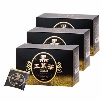 BPダイレクト 黒五葉茶ゴールド 30包 3箱セット ダイエット キャンドルブッシュ 黒生姜 お茶 ダイエット茶 ティーバッグ