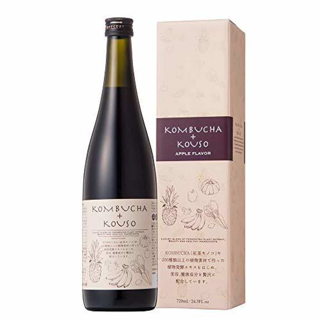 コンブチャ+酵素ドリンク アップル風味 オープンアイ