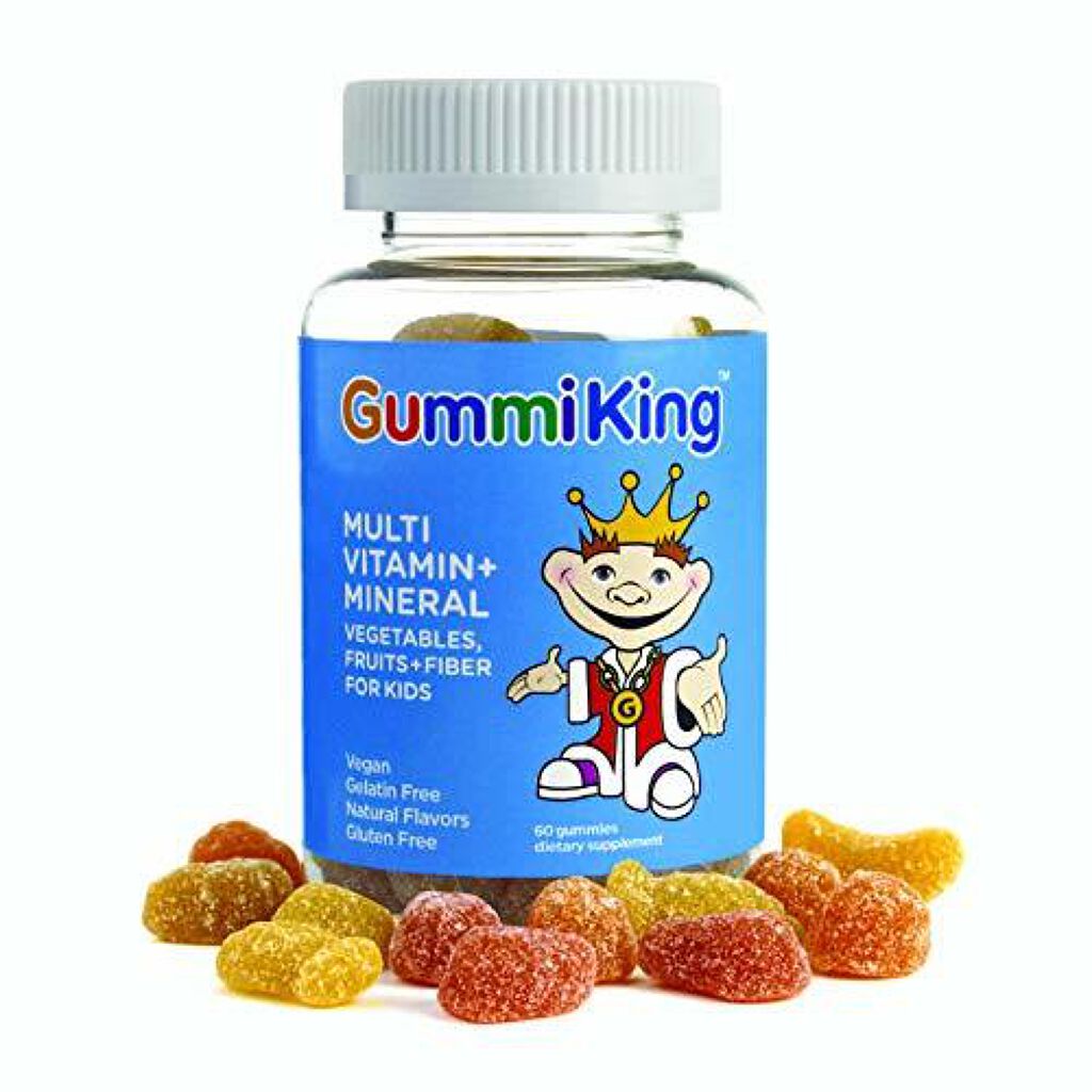 Multi-Vitamin and Mineral, Vegetables, Fruits and Fiber, For Kids Gummi King