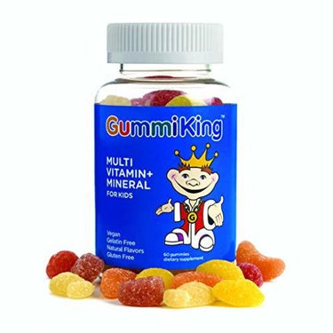 Multivitamin and Mineral Supplement, Strawberry/Lemon/Orange/Grape/Cherry/Grapefruit Gummi King